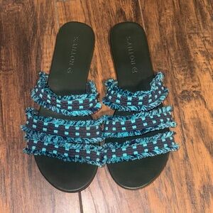 Rothy's Triple Band Fringe Sandals
